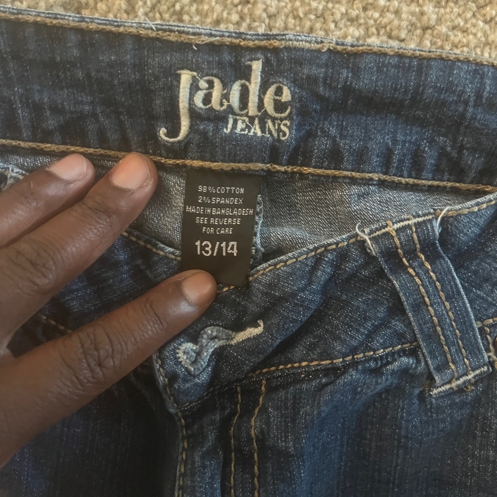 Classic Blue Straight Leg Jeans for Women - Picture 4 of 6